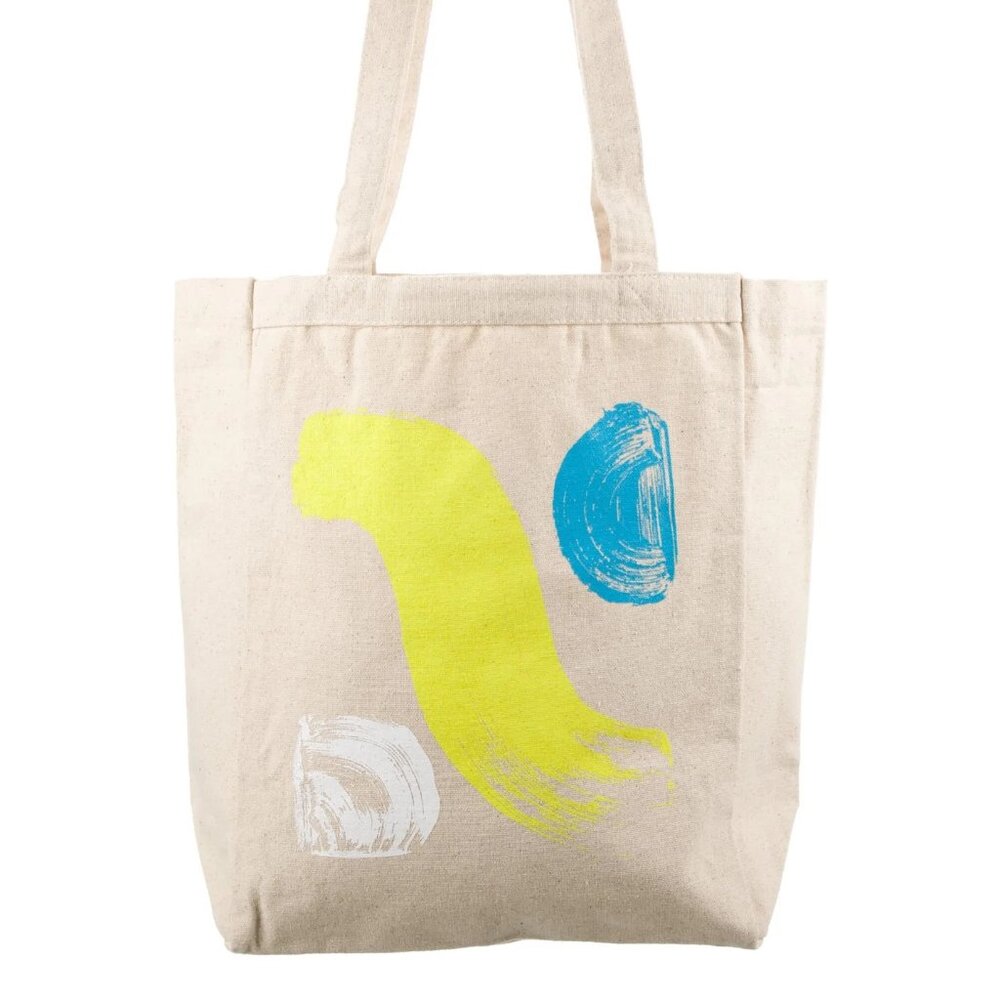 Tanya Taylor x Fashion Our Future Canvas Printed Tote Bag, "The Right To Tote" - Picture 6 of 11